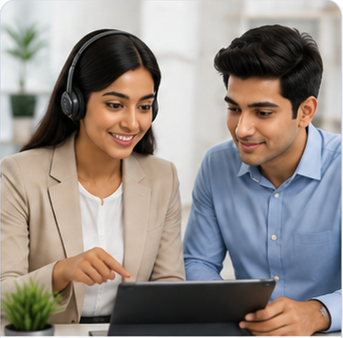 College View counsellor guiding a learner